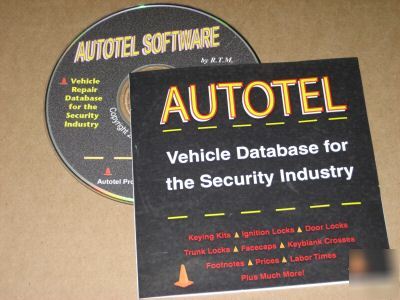 Locksmith autotel cd vehicle database for the locksmith