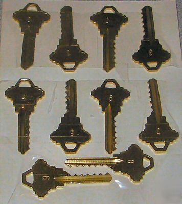 Schlage depth & space keys (SC20) locksmith tools