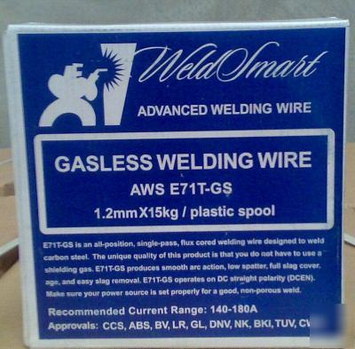 Weldsmart gasless mig welding wire 1.2MM x 15KG E71T-gs