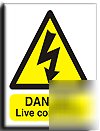 Danger live cond. sign-s. rigid-300X400MM(wa-003-rm)