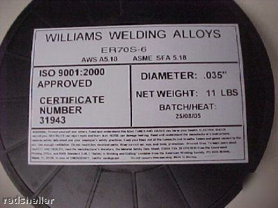 11 lb. ER70S-6 mig welding wire .035 8