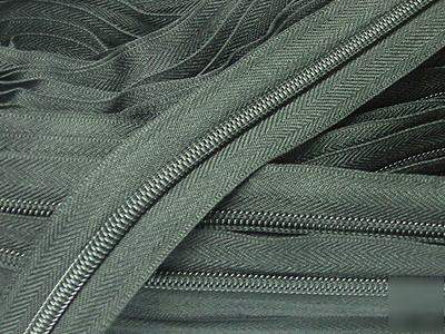 #5 nylon coil continuous zipper chain 20YD (578) grey