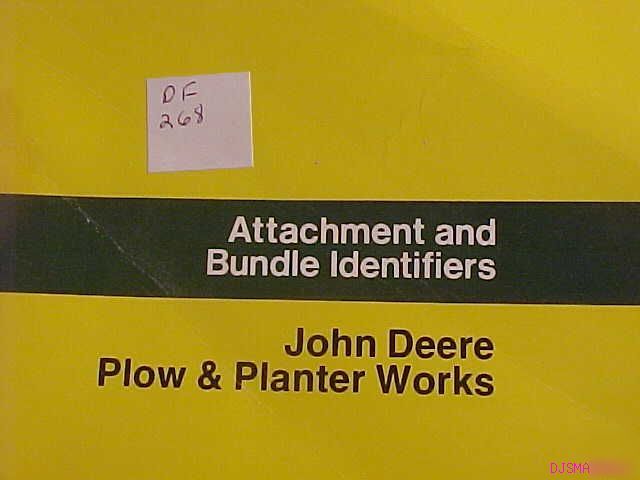John deere plow planter works parts catalog