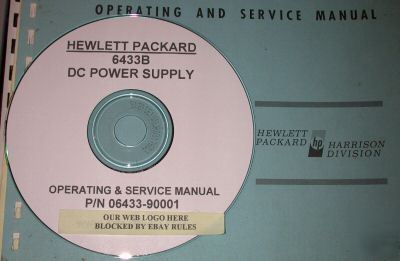 Hp 6433B operating & service manual
