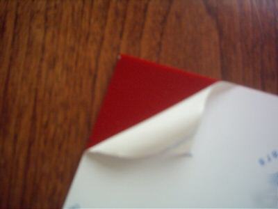 3MM red genuine perspex cast acrylic A4 sheet