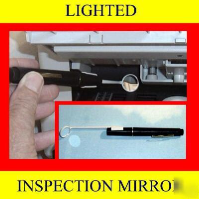 Lighted inspection mirror light piano mechanic repair