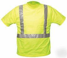 Ansi osha class ii 2 safety tow t-shirt lime yellow 5X