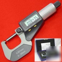 New digital electronic micrometer 0-1 large lcd display 