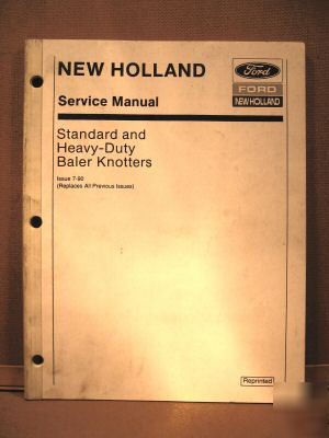 New ford holland service manual std & hd baler knotters