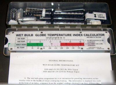 New psg wet bulb-globe temperature kit, 