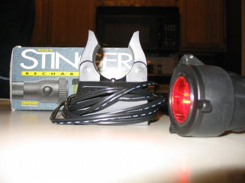 Police issue streamlight stinger flashlight w/ charger 
