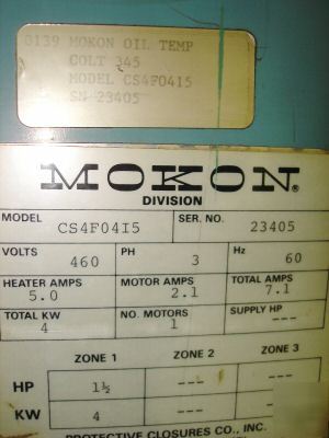 Mokon hot water temperature controller model CS4F0415