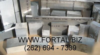 Aluminum plate 2.559 x 7/8 - 1 3/8 x 48 fortal 