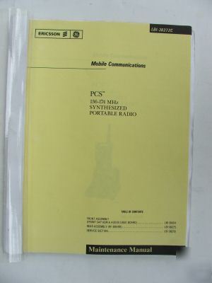 General electric/ericsson pcs portable radio manual 