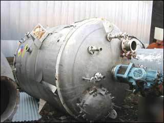 2000 gal westerman reactor, s/s, 150/100#, 3 hp - 17123