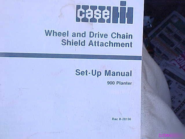 Ih case 900 planter wheel drive chain set up manual