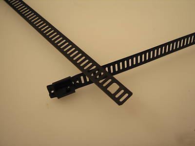 316 stainless steel black ladder cable ties 150X7MM 100