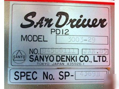 Fanuc/san servo amplifier - axis drive PD12