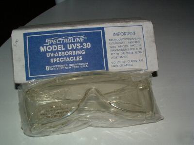 Spectroline model uvs-30 safety glasses ultraviolet 