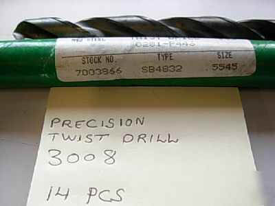 .5545 x 11.25 x 19.0 M42 cobalt precision twist drill