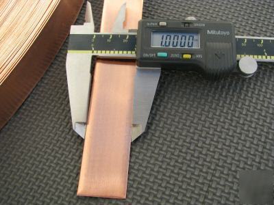 Copper strip strap 0.032 x 1 inch tesla coil 50 feet