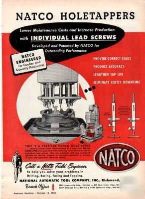 Natco national automatic tool richmond in ad 1953