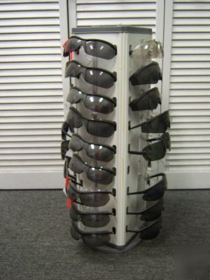 Safety glasses and display rack 