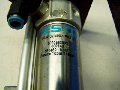 Festo pneumatic cylinder m/n: dsw-32-400-ppva b - used