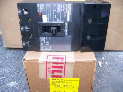 New square d QDA32150 3POLE 150AMP 240V circuit breaker 