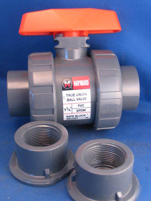 TB112STE hayward pvc true union ball valve 1-1/4