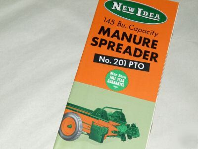 New idea no 201 manure spreader color brochure