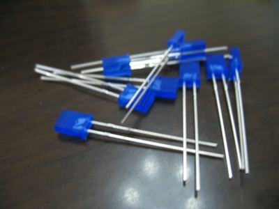50PCS of 2X5X7MM rectangular blue leds 