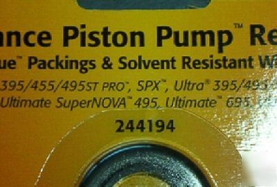 2 graco sprayer endurance piston pump repair kit 244194