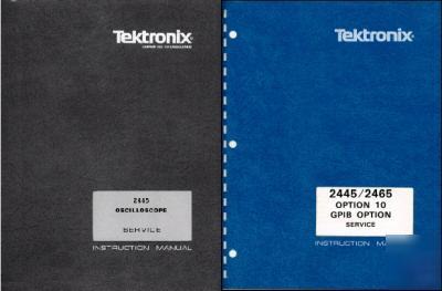 Tek 2445 and options manuals set 4 volumes + extra