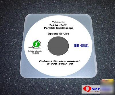 Tektronix tek 24X5A - 2467 options service - oprs cd