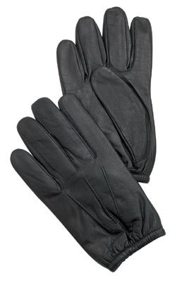 Police kevlar lined leather search gloves - ex large