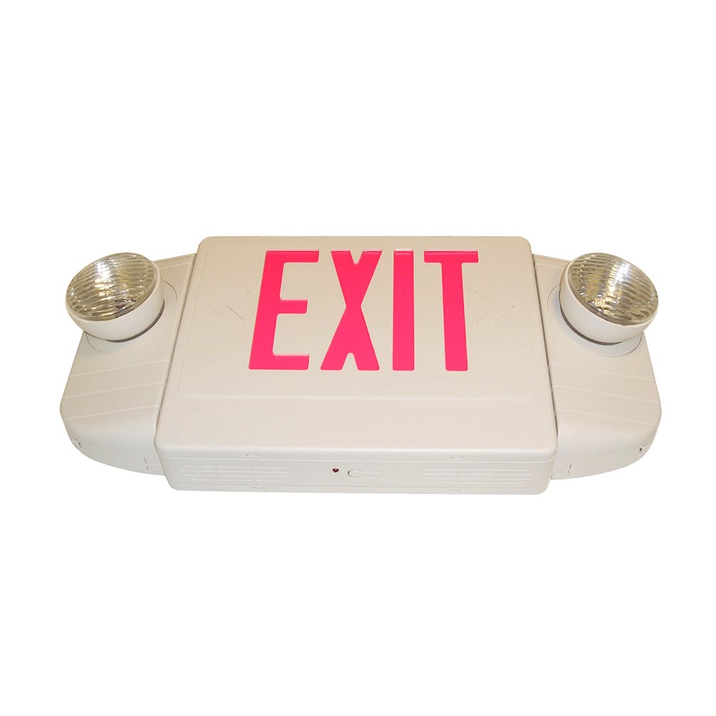 Combo led exit sign & emergency light / E4BR-1