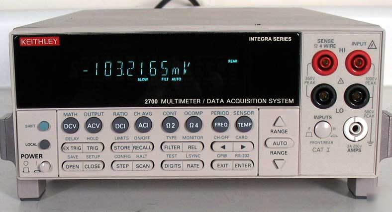 Keithley 2700/7700 20-ch. dmm data acquisition logger 