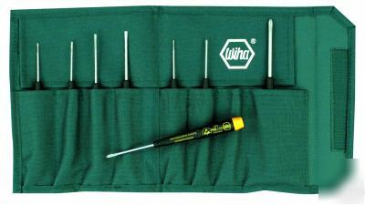 Wiha esd safe 8 pc slotted & phillips screwdriver set