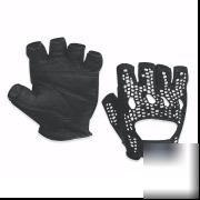 A8114_LIFTER's glove w/cotton mesh-black-x lg:GLV1031XL