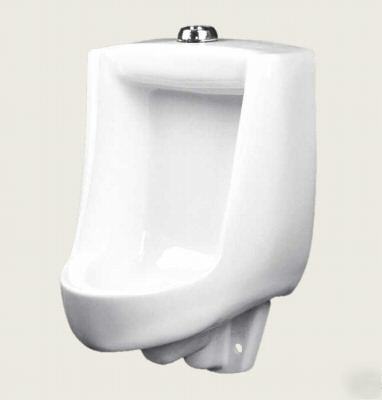 New in box bright white tankless wall mount urinal