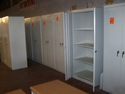 Steel utility storage cabinet 2 door 36 w 24 d 78 h 