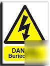 Buried cable sign-s. rigid-200X250MM(wa-035-re)