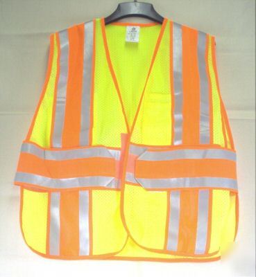 New safety vest construction paving, asphalt, class 2