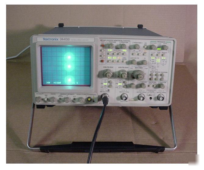 Tektronix 2445B 150MHZ analog oscilloscope 4CH serviced