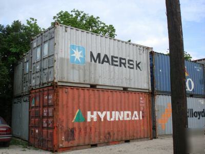 20' std. used shipping / storage container houston, tx