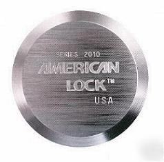#2010 hockey puck lock, american lock, keyed alike 