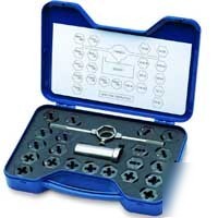 21 piece inch and metric thread chaser set