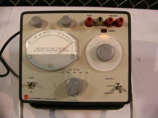 General radio 1863 megohmmeter high resistence meter