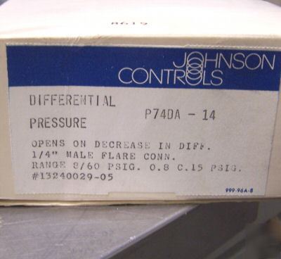 New johnson controls P74DA-14 differential pressure 